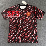 【SFS】Top Quality 25-26 MU Pre-match Jersey Man U Traning Football Jersey Sports Soccer  Tops S-2XL