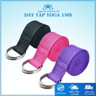 1M8 Cotton Yoga Strap, Yoga Pull Rope - YOGA QG, Supports Stretching Limbs, Yoga Bending