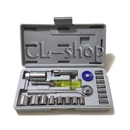 21-piece socket wrench set, 21-piece socket engineering workshop wrench