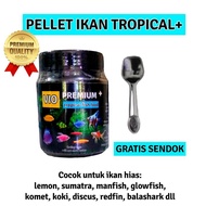 pakan pelet ikan hias VIO PREMIUM+ untuk ikan glow fish lemon sumatra komet manfish dll