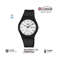 Q&Q QQ QNQ DAYDATE DISPLAY A212 A212J A212J001 A212J001Y ANALOG WATCH RUBBER BAND MEN'S WOMEN'S WATC