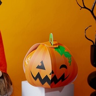 Halloween Pumpkin Party Favor Carrier Box - 3Pcs