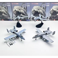 1:100 Scale US A-10 A10 Thunderbolt II Warthog Hog Attack Plane Fighter Diecast Metal Airplane Aircr