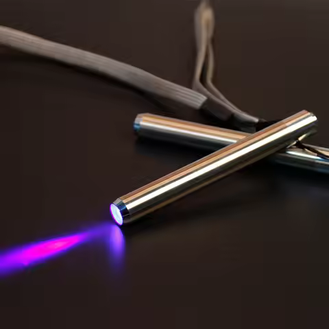 Portable LED Stainless Steel Lamp 395/365 UV Flashlight Torch Ultra Violet Mini Light AAA Battery fo
