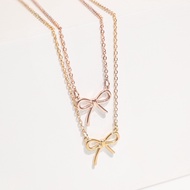 JPEG-Bow Necklace (Stainless Steel)