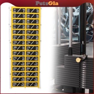 [PETSOLA] Weight Stickers 5kg to 150kg Weight Tags for Weight Identification Weight Stack