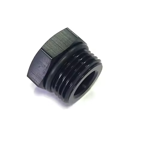 AN4 AN6 AN8 AN10 AN12 Flare Hexagon Plug Fitting Seal Aluminum AN Plug With O Ring