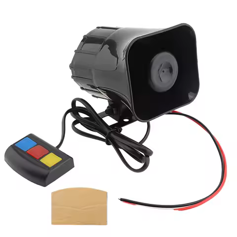 3 Sound 30W 12V 115db Universal Speaker Loud Siren Horn Super Loud Alarm Siren Horn for Car / Motorc