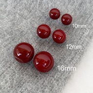 Winter Wine Red Cherries Earrings S925 Silver Needle Retro Drip Glaze Design Daily Whitening All-Mat