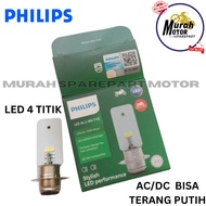 PUTIH Philips LED MOTO LED Lamp PHILIPS ULTINON LED Front MOTOR M5/T19 White AC DC