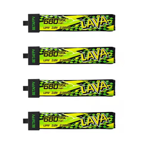 BETAFPV LAVA II 1S Lipo Battery with BT2.0 Connector for Air65, 280 320 480 580 680mAh FPV Drone Pow