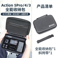 DJI Action5pro ชุดอุปกรณ์เสริมสำหรับกล้องกีฬาแบบสวมคอแบบกันน้ำพร้อมสายรัดหน้าอกแบตเตอรี่สำหรับกล้องก