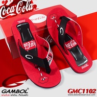 GAMBOL รุ่น GCW11002 , GCM11002 รองเท้าผู้ชาย รองเท้าผู้หญิง รองเท้าแบบหนีบ รองเท้าแตะ รองเท้าแฟชั่น รองเท้าลายCoca-Cola ( ไซซ์ 36-44)