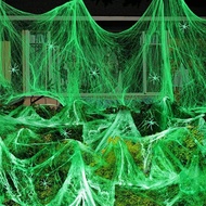 Luminous Spider Web Glow in The Dark Spider Web Haunted House Halloween Horror Props