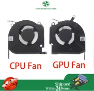 Laptop CPU GPU Cooling Fan Dc5v 0.6A For HP OMEN Tpn-Q280 16-K 16-N N18088-001 N18089-001 RTX 3050