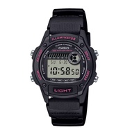 [Original] Casio W-220H-1A2 Black Digital Black Resin Illuminator Quartz Teen's Sport Watch