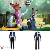 ANEMONE Judy Hopps Cosplay Costume, with Belt Long Sleeves Long Pants Zoo-topia Cosplay Costume, Jud