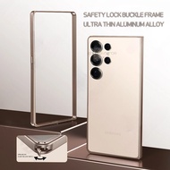 Luxury Light Aluminum Metal Frame For Samsung S25 Plus S24 S23 Ultra S25ultra Bumper Case Thin Alloy