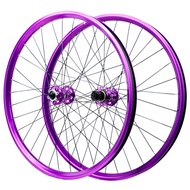 Mountain Bike Purple Wheelset 26 Inch 32H Disc Brake 6 Bolts Rim Inner Width 26mm Hub Driver HG MS XD 12 Speed Quick Release Thru Axle