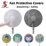 [SG Stocks]Electric Fan Mesh Net/Fan Dust Cover Safety For Babie Fan Accessories/Summer Round Dustpr