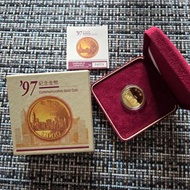 1997年香港1000元紀念幣精鑄金幣 壹仟圓 品相良好