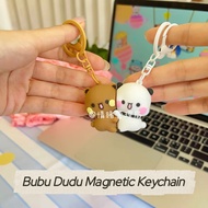 Bubu Dudu Couple Keychain School Bag Pendant Magnetic Hug Decorative Ornaments girlfriend gift