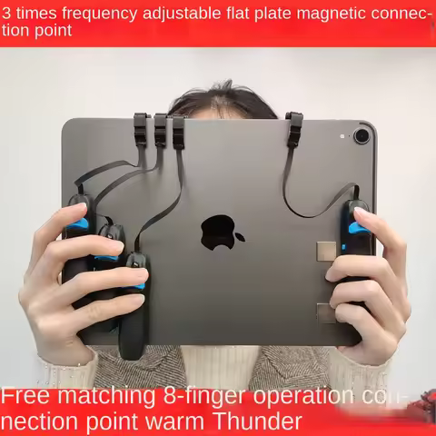 Magnetic iPad FPS Games Tablet Connector 6-Finger, 8-Finger, 7-Finger Operation 3X Adjustable Gaming