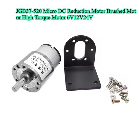 JGB37-520 12V 24V High Torque Gear Box Electric Motor 5/10/20/30/45/60/100/200/300/600rpm with Alumi