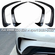 Rear Side Canard Bumper Spoiler Splitters Diffuser For BMW 3 Series G20 G28 318i 320i 330 325i M Spo