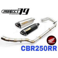 Project79 Exhaust CBR250RR Full System Piping Manifold Stainless Steel Ekzos Muffler Motor Accessori