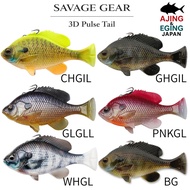 Savage Gear 3D Pulse Tail Bluegill Line Through 5.5-Inch | Freshwater Swim Bait Fishing Lure | Ultra