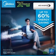 Midea R32 Inverter Air Conditioner ((Xtreme SavE)) Inverter Wall Mounted Split 1.0hp - 2.5hp Air Conditioner MSXS series