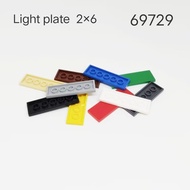 20 Pieces Small Particles 2 x 6 Glossy Panel Assembly DIY Children's Building Blocks Compatible 6972