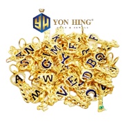 Loket Kunci Huruf B, C, E, F, G, J, N, R, S, W, X, Y Pelbagai Emas 916 (21670)(21273-14) Yon Hing