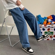 Celana Jeans Cowok Panjang Loose Pants Gombrong Pria Korean Style Premium baggy jins gombrang kulot 