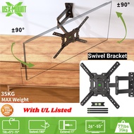 Full Motion TV Mount Bracket Swivel Articulating Tilt TV Wall Mount for 26-55"  TV VESA 400x400mm Up to 77lbs