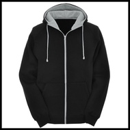 Ready Hoodie Jacket BIG Size 2Xl 3Xl 4Xl 5Xl Zipper Hoodie Jumbo Navy Good Quality