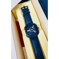 Seven_Friday Leather Strap Metal Dial Fashion Analoge Watch For Men