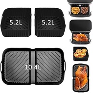Air Fryer Liners Silicone for Ninja Flex Drawer AF500UK, 3 Pcs Air Fryer Accessories Reusable AF500U