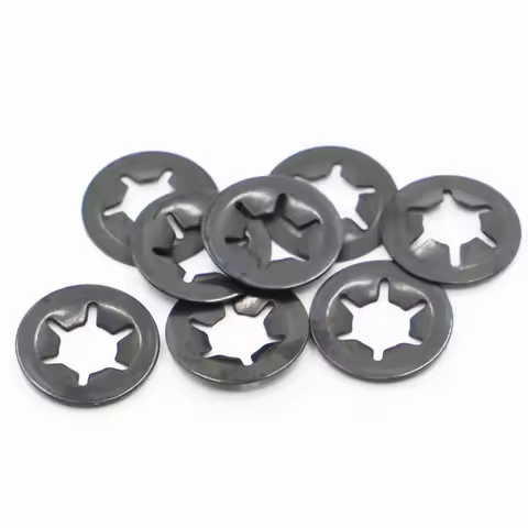 M2 M2.5 M3 M4 M5 M6 M8 M10 M12 Star Lock Starlock Push On Fixes Clip Washer