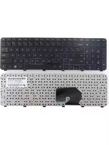Replacement Keyboard with Frame for HP Pavilion DV7-6000 DV7-6100 DV7-6200 DV7-6B00 DV7-6B56NR DV7-6