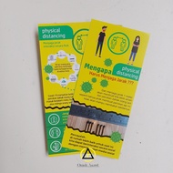 Flyer Physical Distancing - Flyer Corona - Flyer Covid - GERMAS
