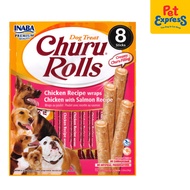 Inaba Churu Rolls Chicken Wraps Salmon Dog Treats 12gx8 (USD-732)