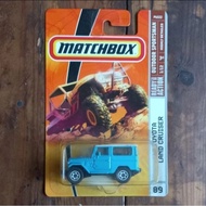 Matchbox 68 toyota land cruiser fj40 blue diecast (t)