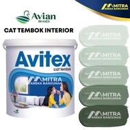 PROMO CAT TEMBOK AVITEX INTERIOR 5 KG / AVIAN HIJAU SAGE GREEN NP 176 - izumishop