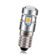 RUIANDSION 1Pcs E10 P13.5S PR2 9mm Bulb 2D 3D 4D Maglite Flashlight Replacement LED 3000K 3V 6V 4.5V