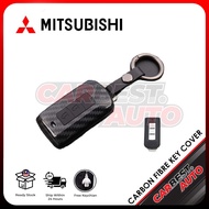 [NEW] Mitsubishi XPANDER TRITON OUTLANDER Car Key Cover Carbon Fibre Keyless Remote Key Case 2021 20