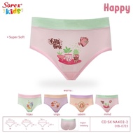 (3 Pcs) Sorex NA 402 Girls' Underwear CD, Super Soft Premium Girl Teenage Underwear GN NA402 (SIZE M