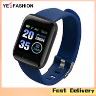 Yesfashion Store IN stock 116Plus Men Women Smart Watch 1.44 Inch Touch Screen Fitness Tracker Water