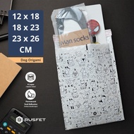 Amplop Bubble Mailer Rusfet | Dog Origami | Kantong Buble Wrap Bag